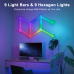 Toocking LED Hexagon Light Panels, Wi-Fi RGBW Light Panels Wall Lights with DIY Decoration, Music Sync, App Control, Works with Alexa Google Assistant for Living Room, Gaming Room, 9+9 LED Panels