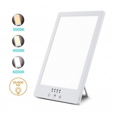 Daylight Lamp 10000 Lux Natural Sunlight LED Light Box Portable Compact Adjustable Color Temperature,Brightness with Timer,Full Spectrum Led Lamp 10000Lux
