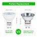 5W GU10 LED Bulb Light Warm white 2700k Azhien, 35-50 Watt 230V Halogen Lamp Equivalent,400LM, High Brightness Spot Light, 36°Deg,50mm Diameter,Recessed lighting,Indoor Spotlight, Pack of 6 Units