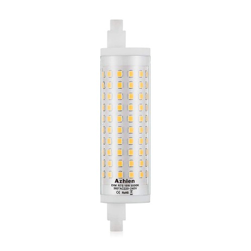 Ampoule LED R7S 78mm 15W Blanc Chaud 3000K, 1500LM, Équivalent Lampe  Halogène J78 150W, Dimmable, 360 Degrés Linéaire Ampoule 15W R7S 78mm Slim  COB