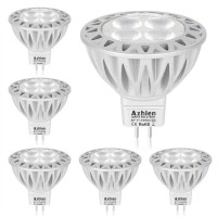 Azhien MR16 LED Bulbs 12V Warm White,GU5.3 Base Spot,5W, 35W 50 Watt Halogen Lamps Equiv, High Brightness, No Flicker,400LM, 36 Deg, 2700 Kelvin, Pack of 6