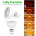 GU10 LED Bulb Dimmable 7W Lights 230V AC Azhien , 50W Halogen Light Equivalent,560LM,36°Angle, Warm White 2700K, 220V-240Vac,Standard Size, Recessed lighting, Spotlights, Pack of 6 Units